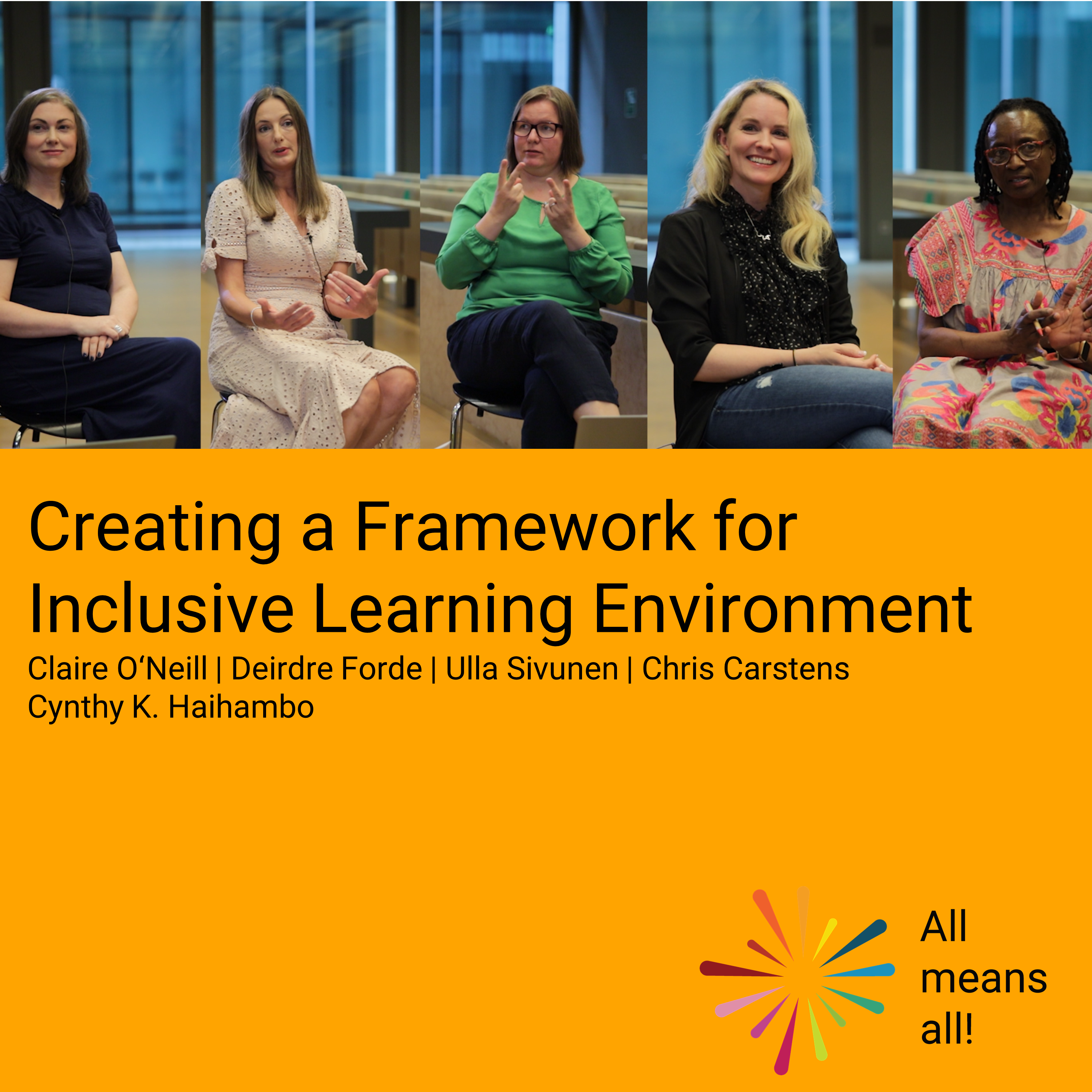 Creating a framework for inclusive learning environment